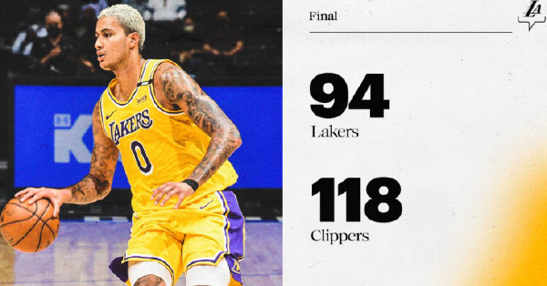 快船118-94轻取湖人 乔治24+7+5 小卡15+8+6 库兹马25+5