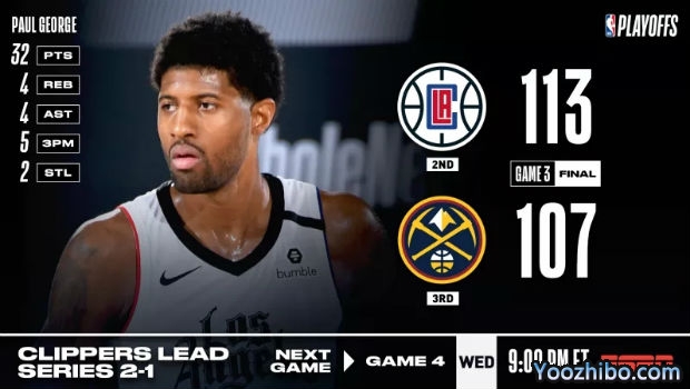 <a href=/lanqiugengduo/clippers/ target=_blank class=infotextkey>快船</a>逆转<a href=/lanqiugengduo/nuggets/ target=_blank class=infotextkey>掘金</a>大比分2-1领先!