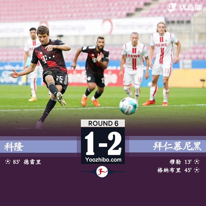 <a href=/zuqiugengduo/bayern/ target=_blank class=infotextkey>拜仁</a>慕尼黑2-1科隆