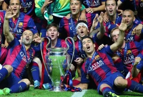 <a href=/zuqiugengduo/barcelona/ target=_blank class=infotextkey>巴萨</a>获得14/15赛季欧冠冠军
