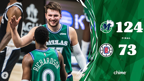 <a href=/lanqiugengduo/mavericks/ target=_blank class=infotextkey>独行侠</a>124-73大胜<a href=/lanqiugengduo/clippers/ target=_blank class=infotextkey>快船</a>队