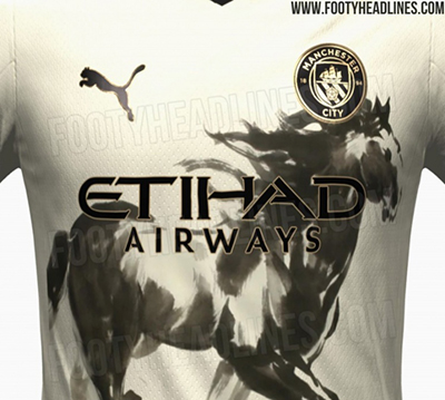 外媒：曼城将推马年特别版球衣，设计灵感取自中国传统水墨画