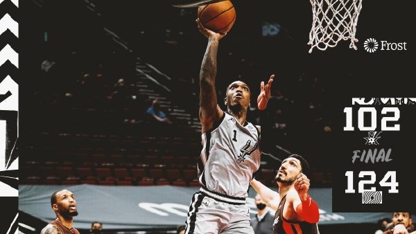 开拓者124-102轻取马刺 利拉德30+8 CJ27+5 沃克18+8