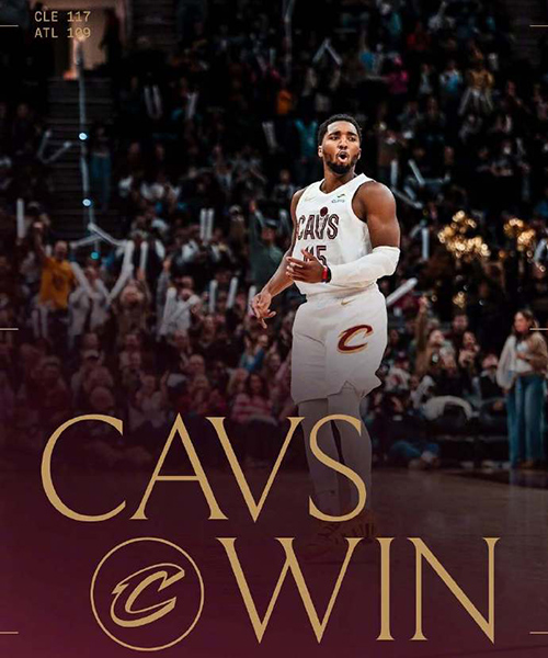 骑士主场胜老鹰，米切尔复出砍37分，杰伦-约翰逊23+13