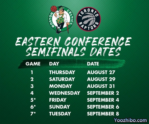 <a href=/lanqiugengduo/celtics/ target=_blank class=infotextkey>凯尔特人</a>vs<a href=/lanqiugengduo/raptors/ target=_blank class=infotextkey>猛龙</a>次轮对阵表出炉