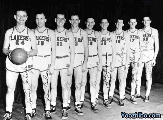 1949-50赛季NBA总冠军湖人队阵容及球员数据