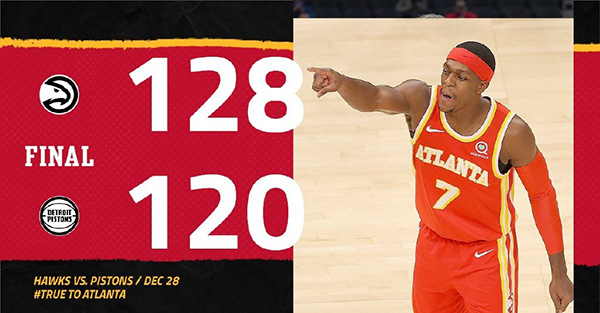 <a href=/lanqiugengduo/hawks/ target=_blank class=infotextkey>老鹰</a>128-120战胜<a href=/lanqiugengduo/pistons/ target=_blank class=infotextkey>活塞</a>