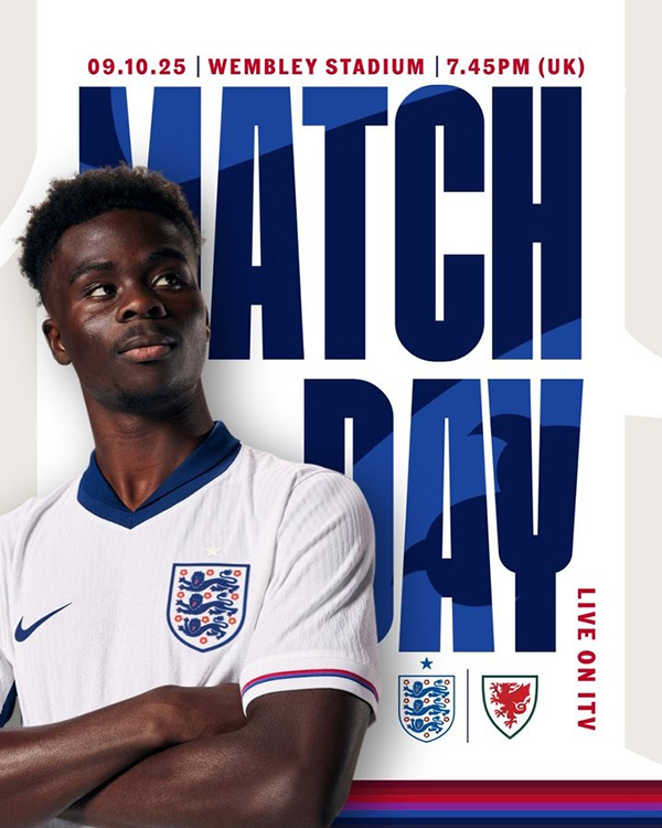 “内战”来了:英格兰晒海报预热大战威尔士